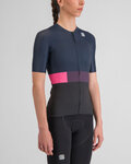 SPORTFUL dres kratkih rukava - SNAP - crna/plava