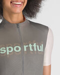 SPORTFUL dres kratkih rukava - SUPERGIARA LOGO W - siva/ružičasta