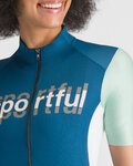 SPORTFUL dres kratkih rukava - SUPERGIARA LOGO W - plava/zelena