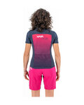 KARPOS dres kratkih rukava - VERVE EVO W - plava/ružičasta