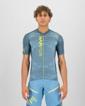 KARPOS dres kratkih rukava - GREEN FIRE - žuta/plava