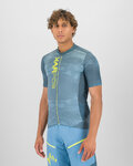 KARPOS dres kratkih rukava - GREEN FIRE - žuta/plava