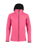 KARPOS jakna otporna na vjetar - LAVAREDO KID WINTER - ružičasta/crna
