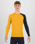 KARPOS majica dugih rukava - DINAMICO MERINO 130 - žuta/crna