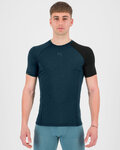 KARPOS majica kratkih rukava - DINAMICO MERINO 130 - plava/crna