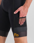 SPORTFUL kratke hlače s tregerima - PETER SAGAN SUPERGIARA - crna