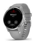 GARMIN pametni sat - VENU 2 PLUS - siva/srebrna