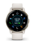 GARMIN pametni sat - VENU 2 PLUS - bjelokosna/zlatna