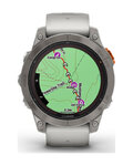 GARMIN pametni sat - FENIX 7 PRO SAPPHIRE SOLAR - siva/narančasta