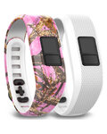 GARMIN komplet narukvica - PINKCAMO/WHITE - ružičasta/bijela
