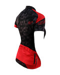 HAVEN dres kratkih rukava - SINGLETRAIL WOMEN - crna/crvena