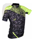 HAVEN dres kratkih rukava - SINGLETRAIL KID - crna/zelena