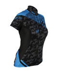 HAVEN dres kratkih rukava - SINGLETRAIL WOMEN - crna/plava