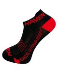 HAVEN čarape do gležnja - SNAKE SILVER NEO 2PAK - crna/crvena