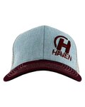 HAVEN kapa - TRUCKER - siva/crvena