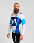 BONAVELO dres dugih rukava zimski - MOVISTAR 2025 WINTER  - bijela/plava