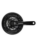 SHIMANO ručice s pretvaračem - TOURNEY TY501 170mm 48/38/28 - crna