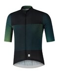 SHIMANO dres kratkih rukava - BREAKAWAY - zelena/crna