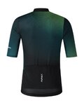 SHIMANO dres kratkih rukava - BREAKAWAY - zelena/crna
