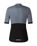 SHIMANO dres kratkih rukava - ELEMENT - siva/crna