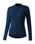 SHIMANO dres dugih rukava zimski - KAEDE THERMAL LONG - plava