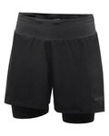 GORE kratke hlače bez tregera - R5 2IN1 - crna
