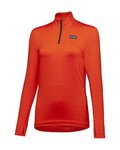 GORE majica dugih rukava - EVERYDAY THERMO 1/4-ZIP WMN - narančasta