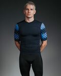 GORE dres kratkih rukava - SWIFTRIDE OPTICAL - crna/plava