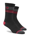 CRANKBROTHERS čarape klasične - ICON MTB - crna/crvena/siva