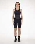 SANTINI kratke hlače s tregerima - UNICO LADY - crna