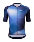SANTINI dres kratkih rukava - OMBRA - plava