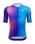 SANTINI dres kratkih rukava - OMBRA - plava