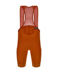 SANTINI kratke hlače s tregerima - RTR - narančasta/smeđa