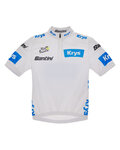 SANTINI dres kratkih rukava - TDF BEST YOUNG RIDER - bijela
