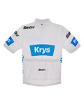 SANTINI dres kratkih rukava - TDF BEST YOUNG RIDER - bijela