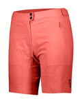SCOTT kratke hlače bez tregera - ENDURANCE LS/FIT W/PAD - crvena
