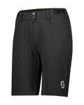 SCOTT kratke hlače bez tregera - TRAIL FLOW W/PAD - crna