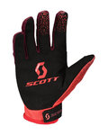 SCOTT rukavice s dugim prstima - 350 DIRT EVO JUNIOR - crvena/crna
