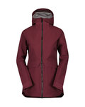 SCOTT vodootporna jakna - TECH COAT 3L W - crvena