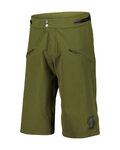 SCOTT kratke hlače bez tregera - TRAIL VERTIC PRO W/PAD - zelena/crna