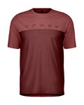 SCOTT majica kratkih rukava - DEFINED MERINO SS - crvena