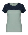 SCOTT majica kratkih rukava - DEFINED MERINO SS W - plava/zelena