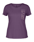 SCOTT majica kratkih rukava - DEFINED MERINO GRAPHIC SS W - ljubičasta