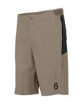 SCOTT kratke hlače bez tregera - VERTIC LT W/PAD - bež/crna