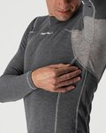 CASTELLI majica dugih rukava - FLANDERS WARM - siva
