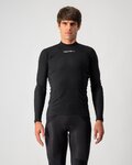 CASTELLI majica dugih rukava - FLANDERS WARM - crna