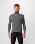 CASTELLI majica dugih rukava - FLANDERS WARM NECK - siva