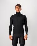 CASTELLI majica dugih rukava - FLANDERS WARM NECK - crna