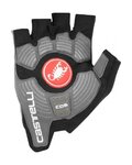 CASTELLI rukavice s kratkim prstima - ROSSO CORSA ESPRESSO - crna