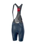 CASTELLI kratke hlače s tregerima - FREE AERO 4 W - plava